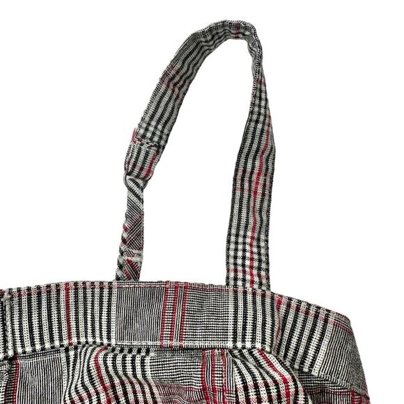 Hollister square neck button front plaid crop top ruched goth punk women’s small - Picture 8 of 13